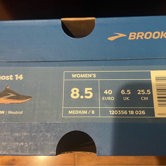 Size 8.5 - Brooks Ghost 14 Black Pink Women’s - Picture 6 of 6